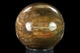 Colorful, Petrified Wood Sphere - Madagascar #135323-1